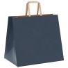Sacs en papier 50 pcs avec poignées bleu 32x22x28 cm 