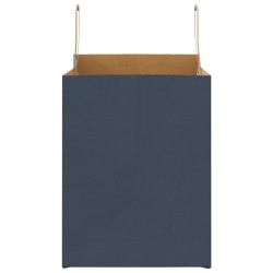Sacs en papier 50 pcs avec poignées bleu 32x22x28 cm 