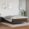 Cadre de lit sans matelas marron 140x200 cm similicuir 