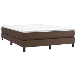 Cadre de lit sans matelas marron 140x200 cm similicuir 