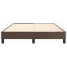 Cadre de lit sans matelas marron 140x200 cm similicuir 