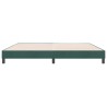 Cadre de lit sans matelas vert foncé 180x220 cm velours 