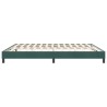 Cadre de lit sans matelas vert foncé 180x220 cm velours 