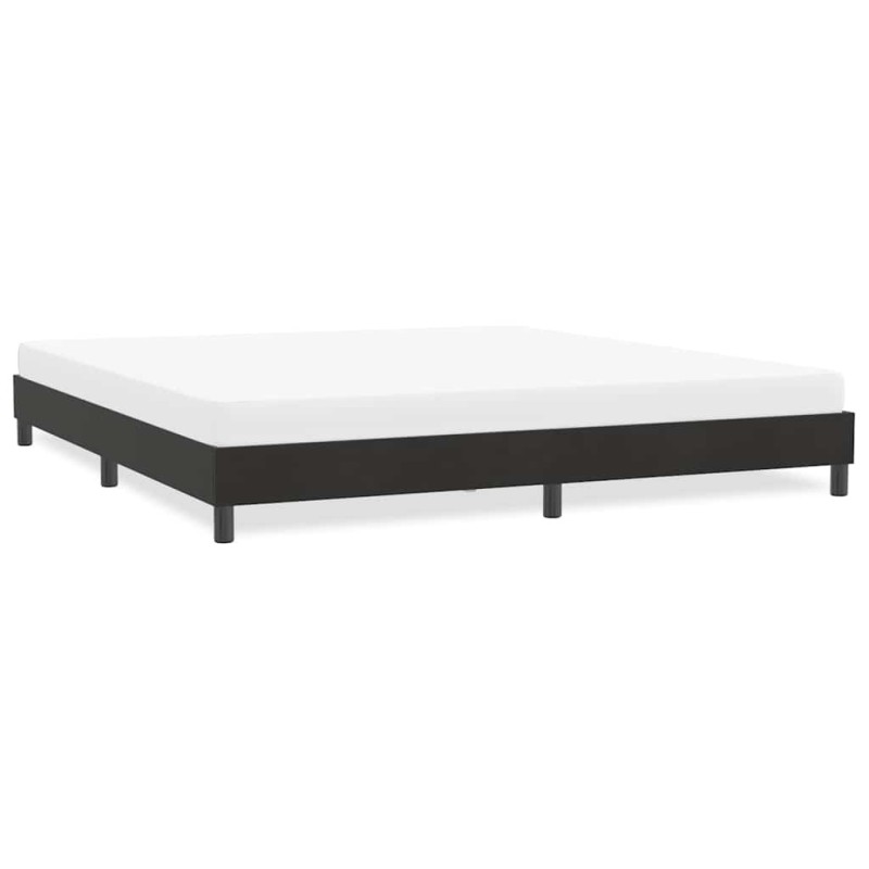 Cadre de lit sans matelas noir 180x220 cm velours Cadre de lit sans matelas noir 180x220 cm velours
