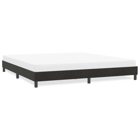 Cadre de lit sans matelas noir 180x220 cm velours 