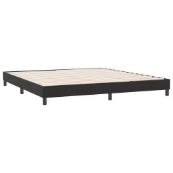 Cadre de lit sans matelas noir 180x220 cm velours 