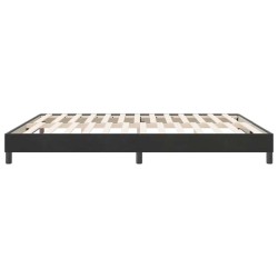 Cadre de lit sans matelas noir 180x220 cm velours 