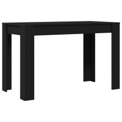 Table à dîner chêne noir 120x60x76 cm bois d'ingénierie 