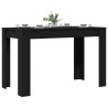 Table à dîner chêne noir 120x60x76 cm bois d'ingénierie 