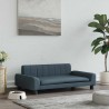 Lit pour chien gris foncé 90x53x30 cm tissu 
