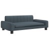 Lit pour chien gris foncé 90x53x30 cm tissu 