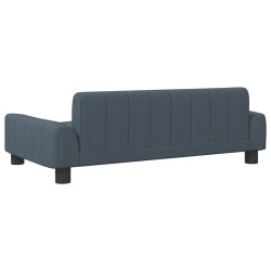 Lit pour chien gris foncé 90x53x30 cm tissu 