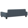 Lit pour chien gris foncé 90x53x30 cm tissu 