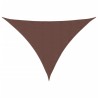 Voile de parasol tissu oxford triangulaire 3x4x5 m marron 