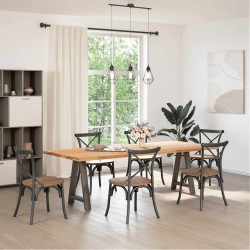Pieds de table à manger en forme de A, 2 pièces, 60 x (72-73) cm, acier 