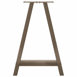 Pieds de table à manger en forme de A, 2 pièces, 60 x (72-73) cm, acier 