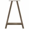 Pieds de table à manger en forme de A, 2 pièces, 60 x (72-73) cm, acier 