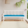 Coussin de banc de jardin bleu clair 180x50x7 cm tissu oxford 