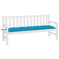 Coussin de banc de jardin bleu clair 180x50x7 cm tissu oxford 