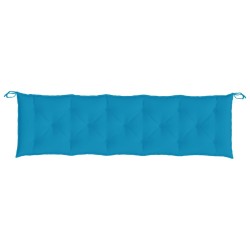Coussin de banc de jardin bleu clair 180x50x7 cm tissu oxford 