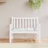 Coussin de banc de jardin motif de feuilles 100x50x7 cm 