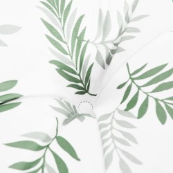 Coussin de banc de jardin motif de feuilles 100x50x7 cm 