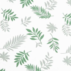 Coussin de banc de jardin motif de feuilles 100x50x7 cm 