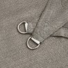 Voile d'ombrage 160 g/m² triangulaire gris clair 4x5x5 m PEHD 