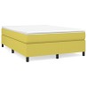 Cadre de lit sans matelas vert 140x200 cm tissu 