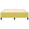 Cadre de lit sans matelas vert 140x200 cm tissu 