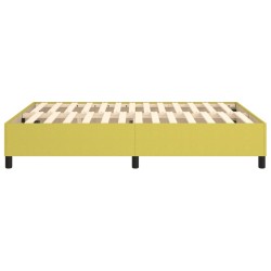 Cadre de lit sans matelas vert 140x200 cm tissu 