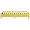 Cadre de lit sans matelas vert 140x200 cm tissu 