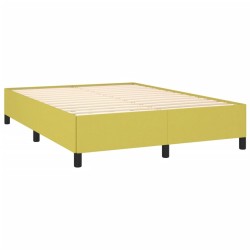 Cadre de lit sans matelas vert 140x200 cm tissu 