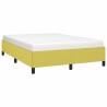 Cadre de lit sans matelas vert 140x200 cm tissu 