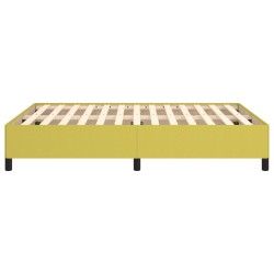 Cadre de lit sans matelas vert 140x200 cm tissu 