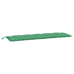 Coussin de banc de jardin vert 180x50x7 cm tissu oxford 