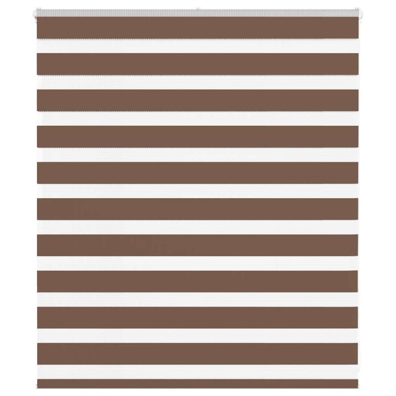 Store zèbre marron 135x100cm largeur du tissu 130,9cm polyester 