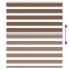Store zèbre marron 135x100cm largeur du tissu 130,9cm polyester 