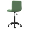 Chaise pivotante de salle à manger Vert foncé Velours 