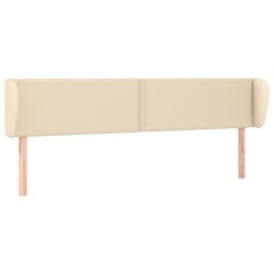 Tête de lit avec oreilles Crème 183x23x78/88 cm Tissu 