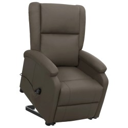 Fauteuil Gris Similicuir 