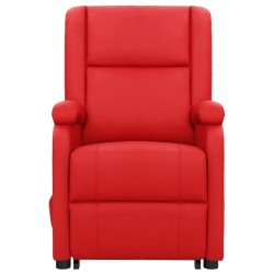 Fauteuil Rouge Similicuir 