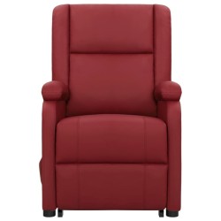 Fauteuil Rouge bordeaux Similicuir 