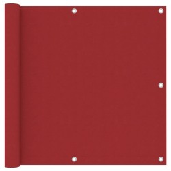 Écran de balcon Rouge 90x300 cm Tissu Oxford 