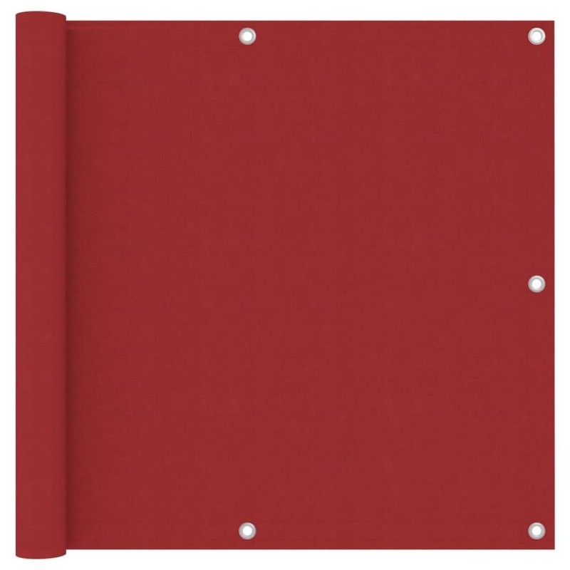 Écran de balcon Rouge 90x300 cm Tissu Oxford 