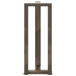 Pieds de table console en T, 2 pièces, noir, 25 x 28 x (72-73) cm, acier 