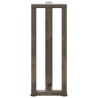 Pieds de table console en T, 2 pièces, noir, 25 x 28 x (72-73) cm, acier 