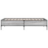 Cadre de lit sans matelas sonoma gris 75x190 cm 