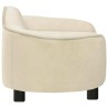 Canapé pour chien Crème 67x47x36 cm Peluche 