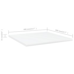 Panneaux de bibliothèque 4 pcs blanc bois d’ingénierie 